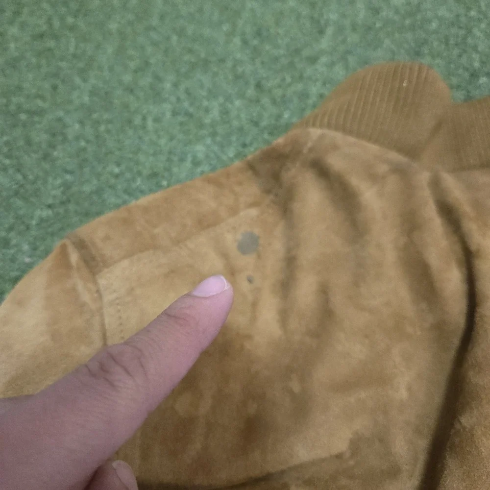 TOL & AR Leather Wear Jacket Men's Cognac Suede Size XS See Pic For Condition